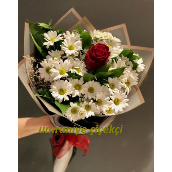 Papatya Gül Buketi